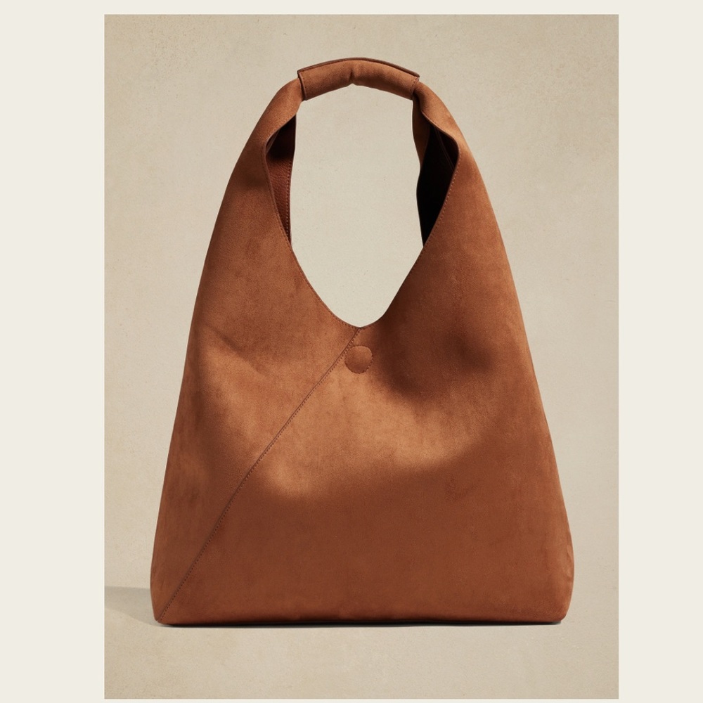 banana republic vegan suede tote
